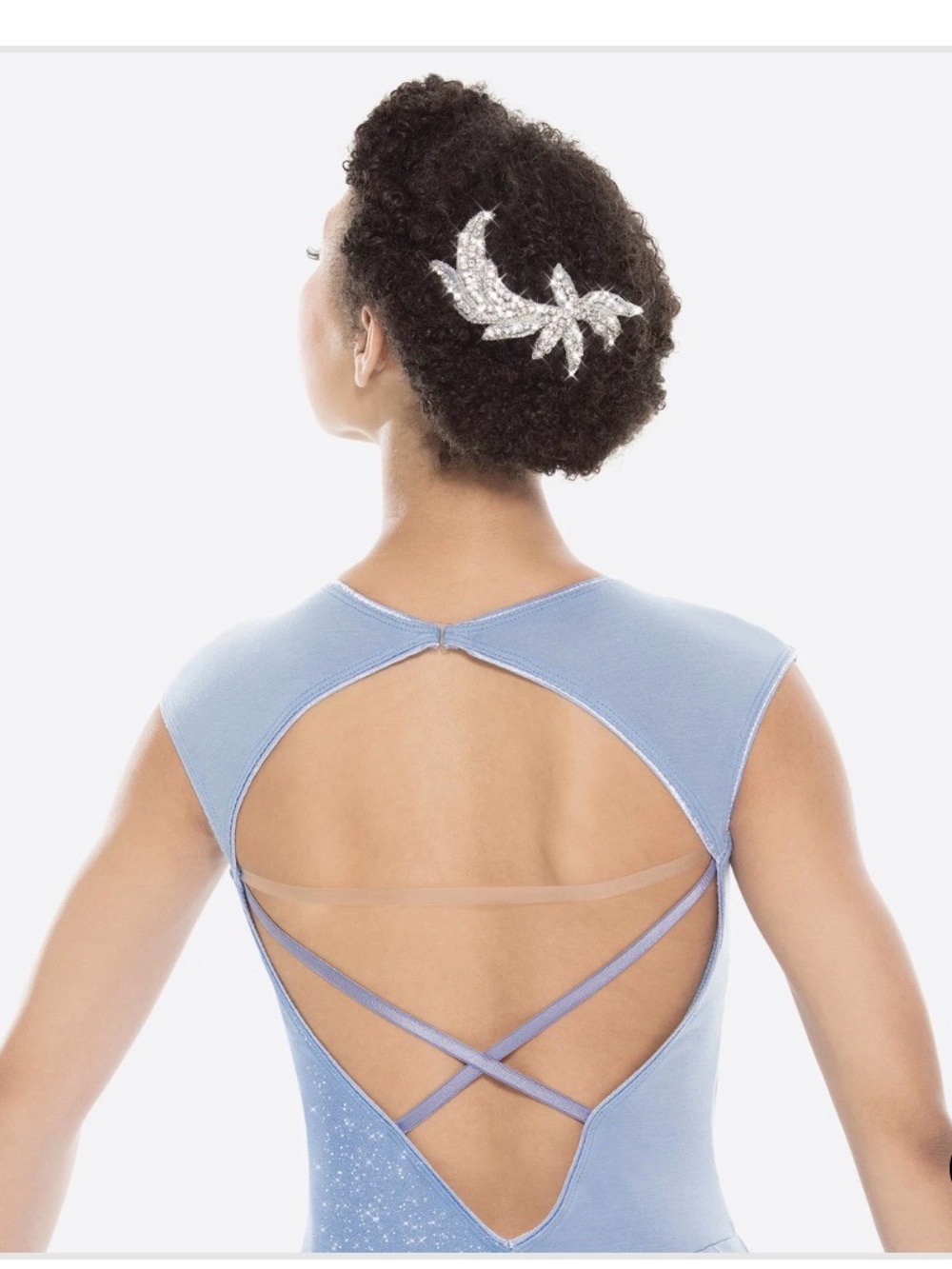 Revolution Dancewear Hallelujah periwinkle lyrical ballet costume jersey - Picture 3 of 9